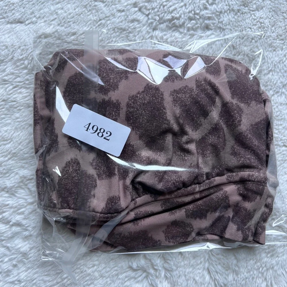 OFFLINE by Aerie Real Me Stretch Leopard Print Medium Support Sports Bra XL NWOT